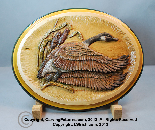In-Depth Free Online Relief Wood Carving Canada Goose Project by L. S 