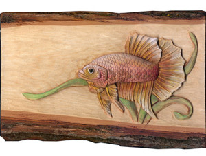 Low Relief Wood Carving by L S Irish | LSIrish.com