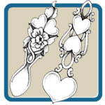 Welsh love spoons and celtic knot patterns by Lora S Irish