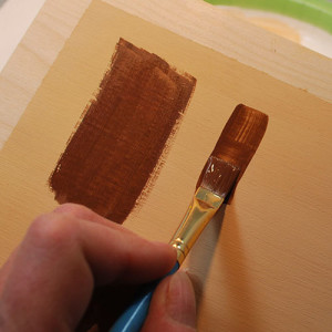 How to use craft paints on your wood carving, taught by Lora S Irish