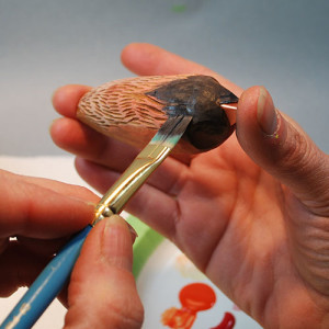 Working with oil stains in your wood carvings