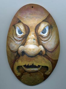 urban warrior wood spirit gourd mask