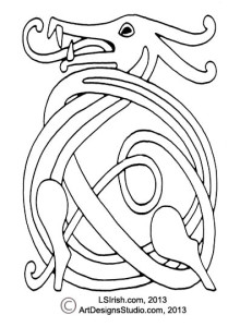 free celtic dragon knot by Lora Irish