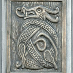 Celtic Dragon Wood Carving by Lora Irish