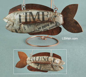 Scrapbook fish decoy