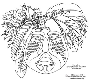 ceremonila mask pattern