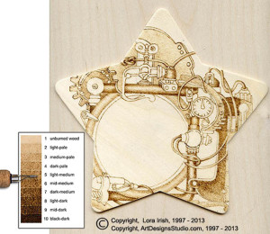 free Lora Irish pyrography project