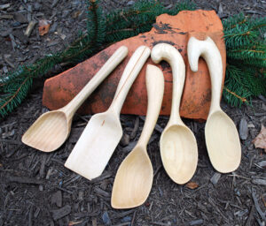 wood carving wooden spoons